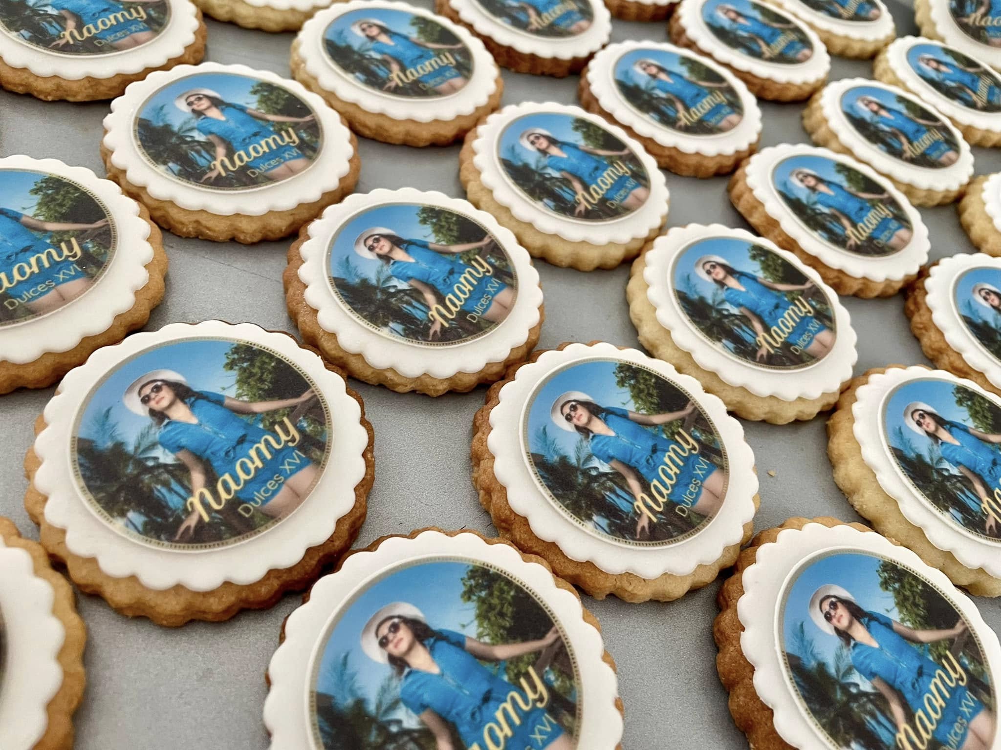 Galletas de cumpleaños XV