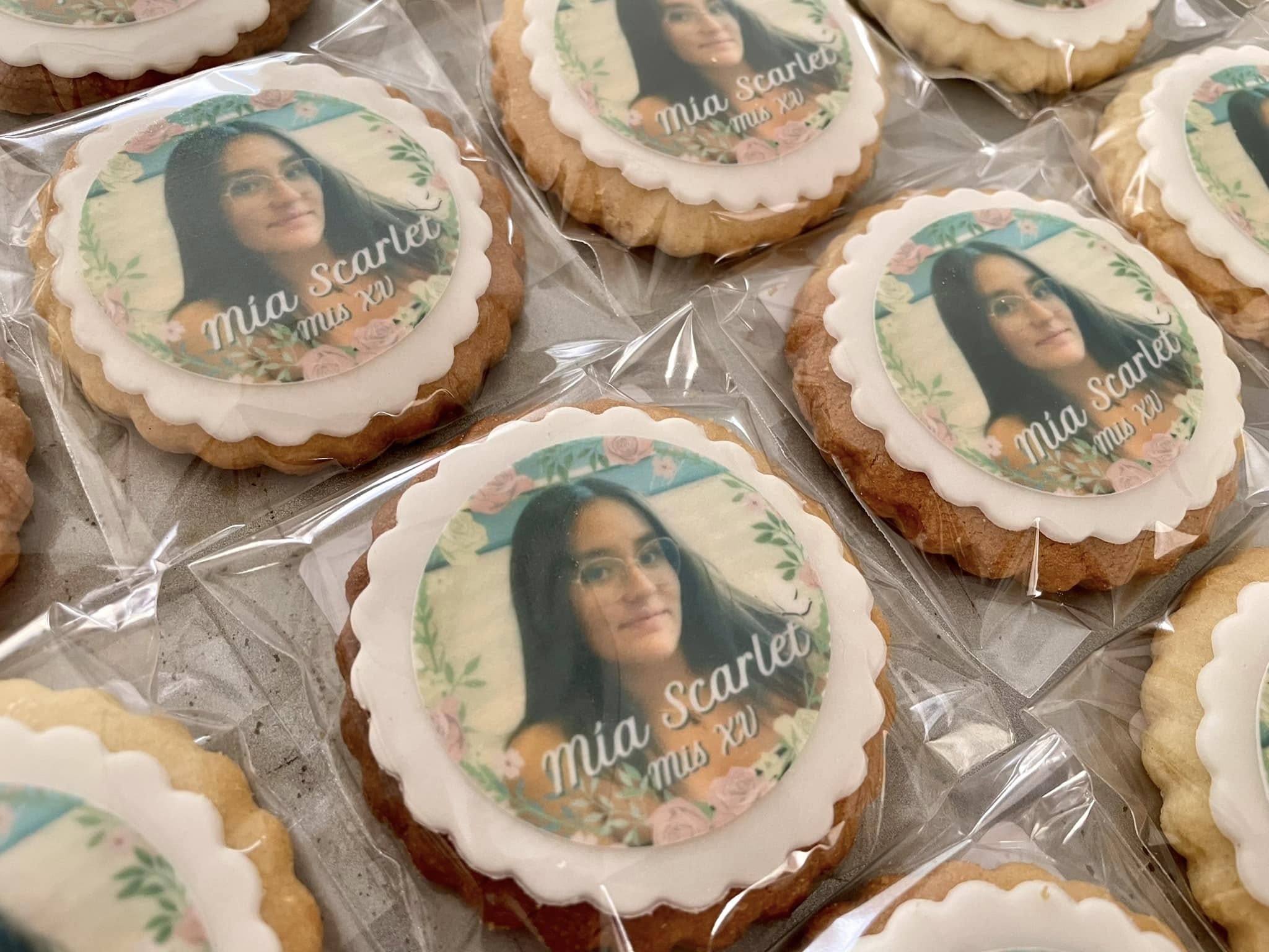 Galletas de cumpleaños XV