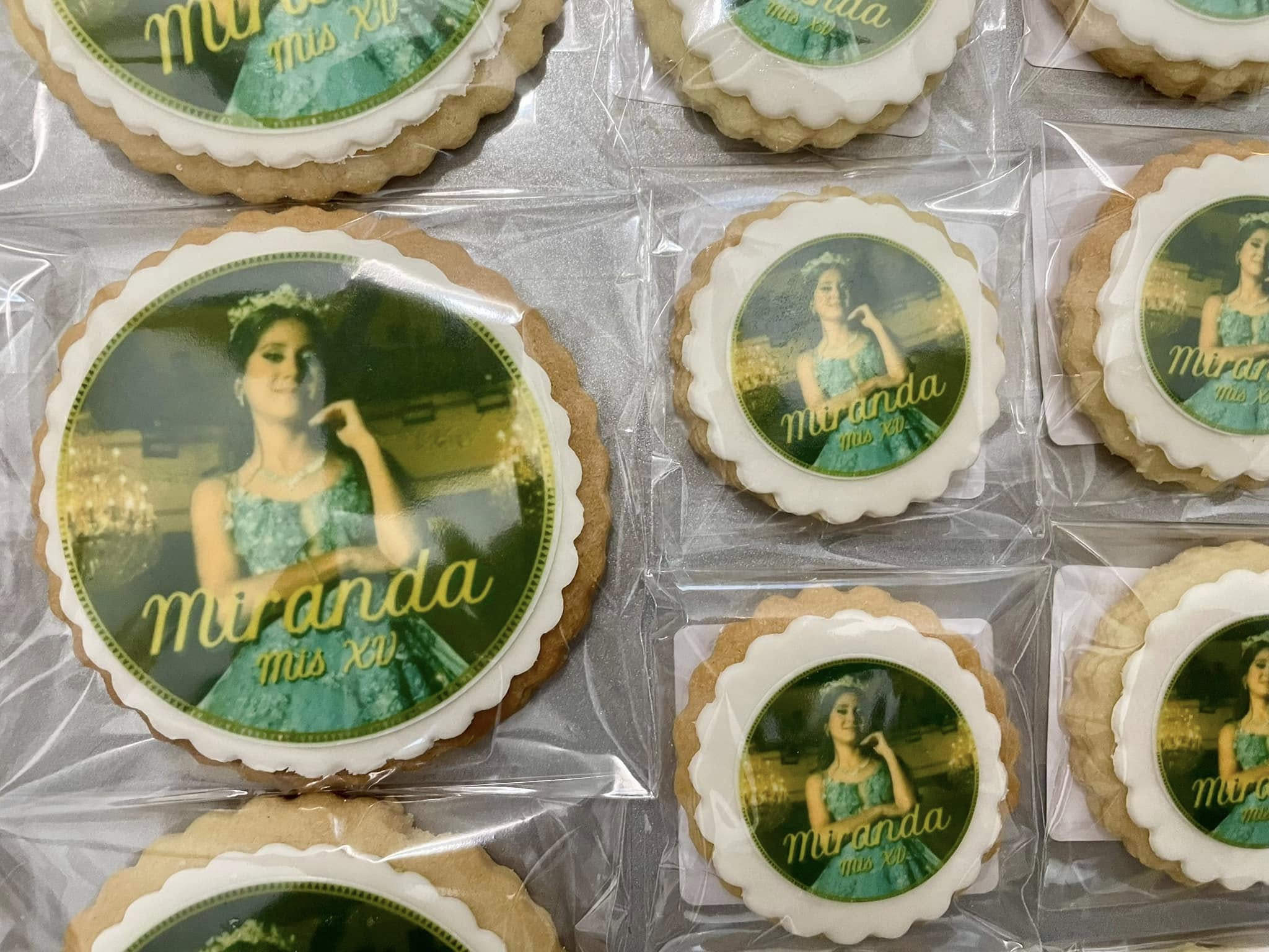 Galletas de cumpleaños XV