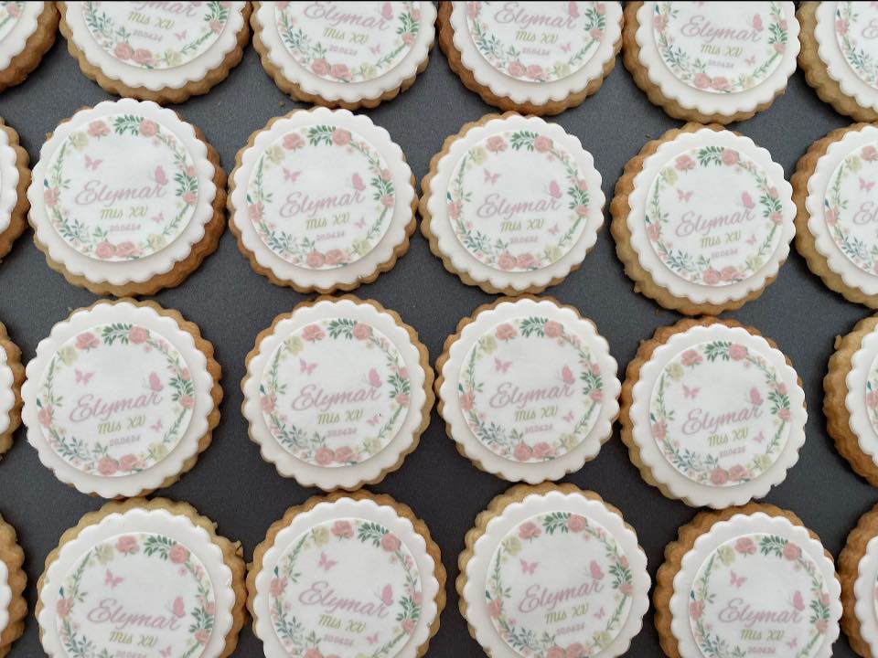 Galletas de cumpleaños XV