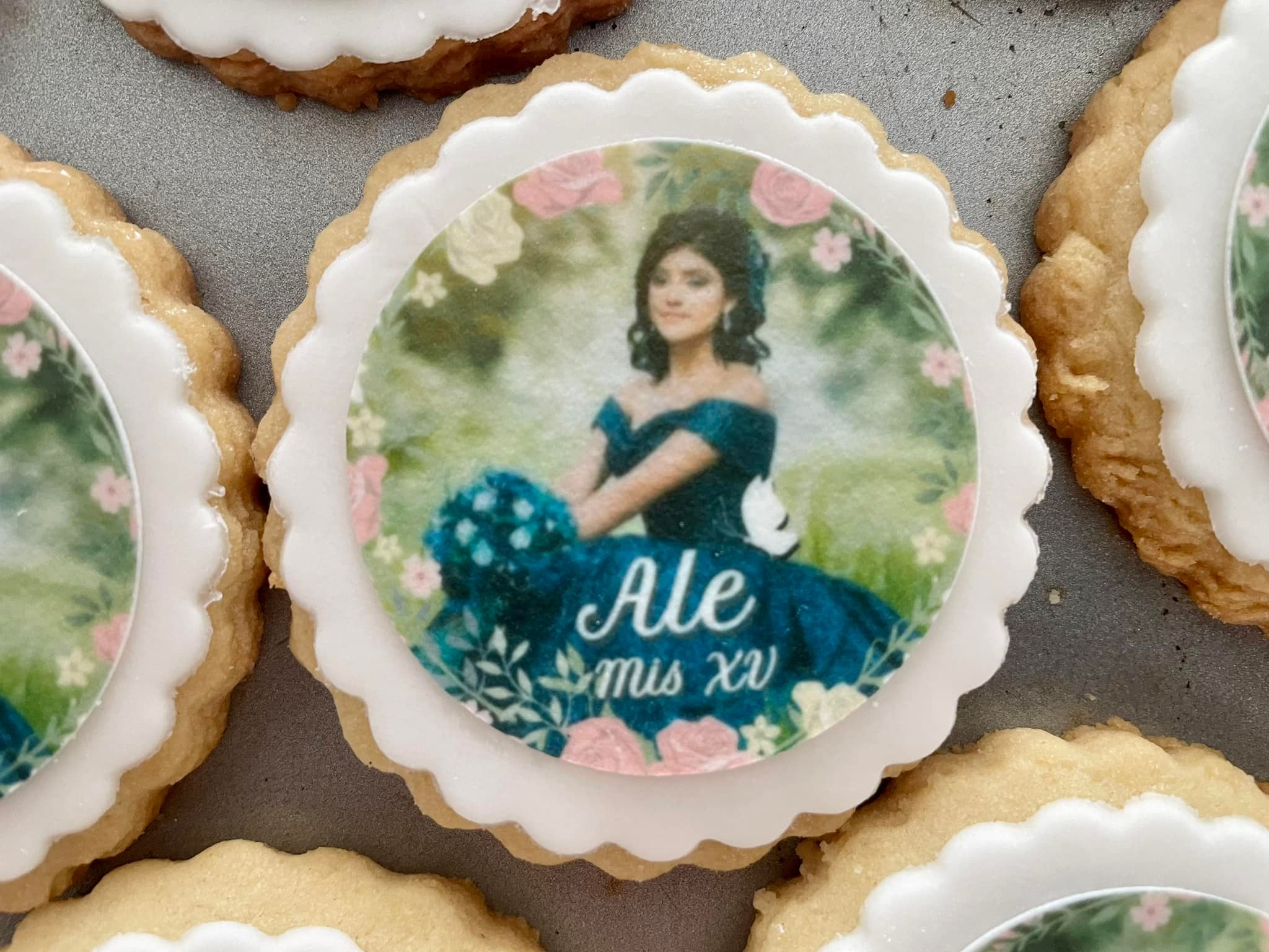 Galletas de cumpleaños XV