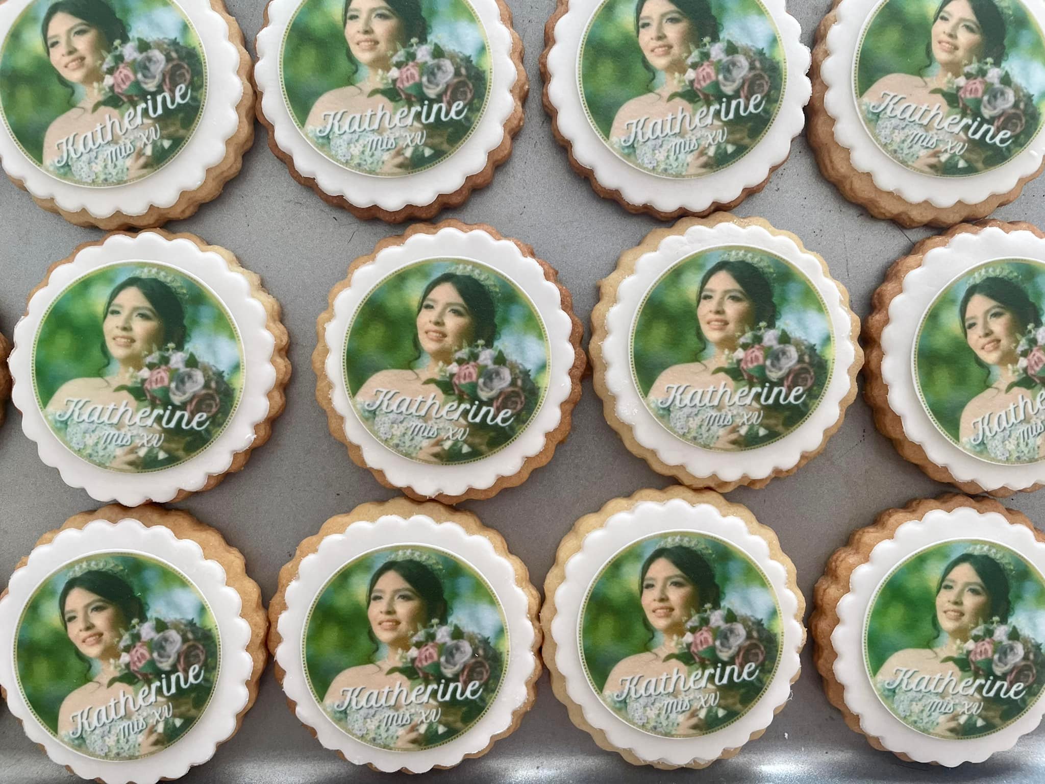 Galletas de cumpleaños XV