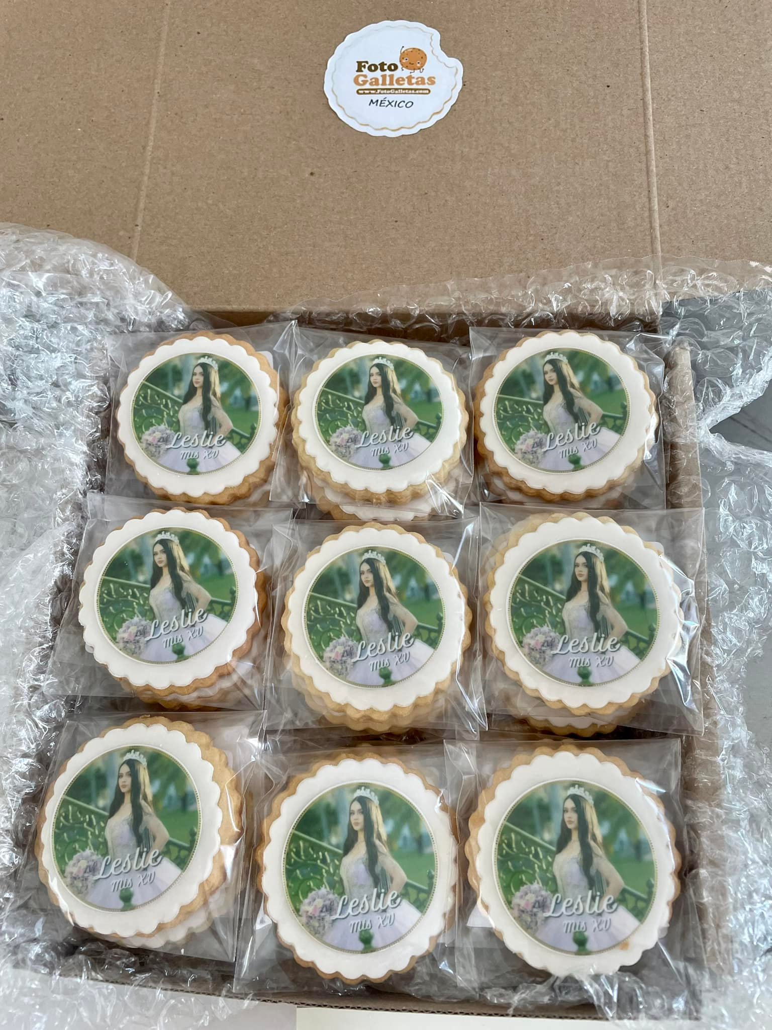 Galletas de cumpleaños XV