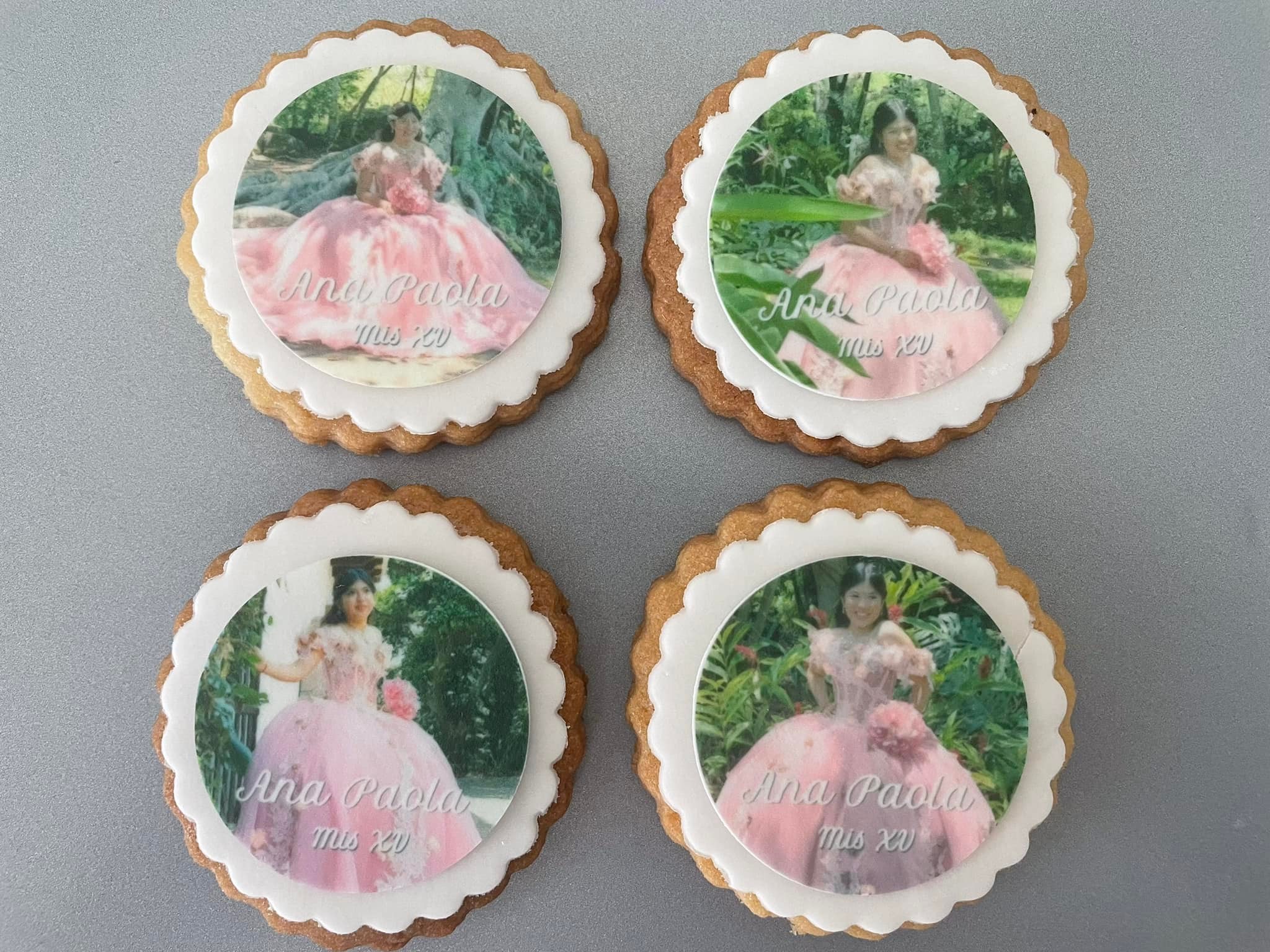 Galletas de cumpleaños XV