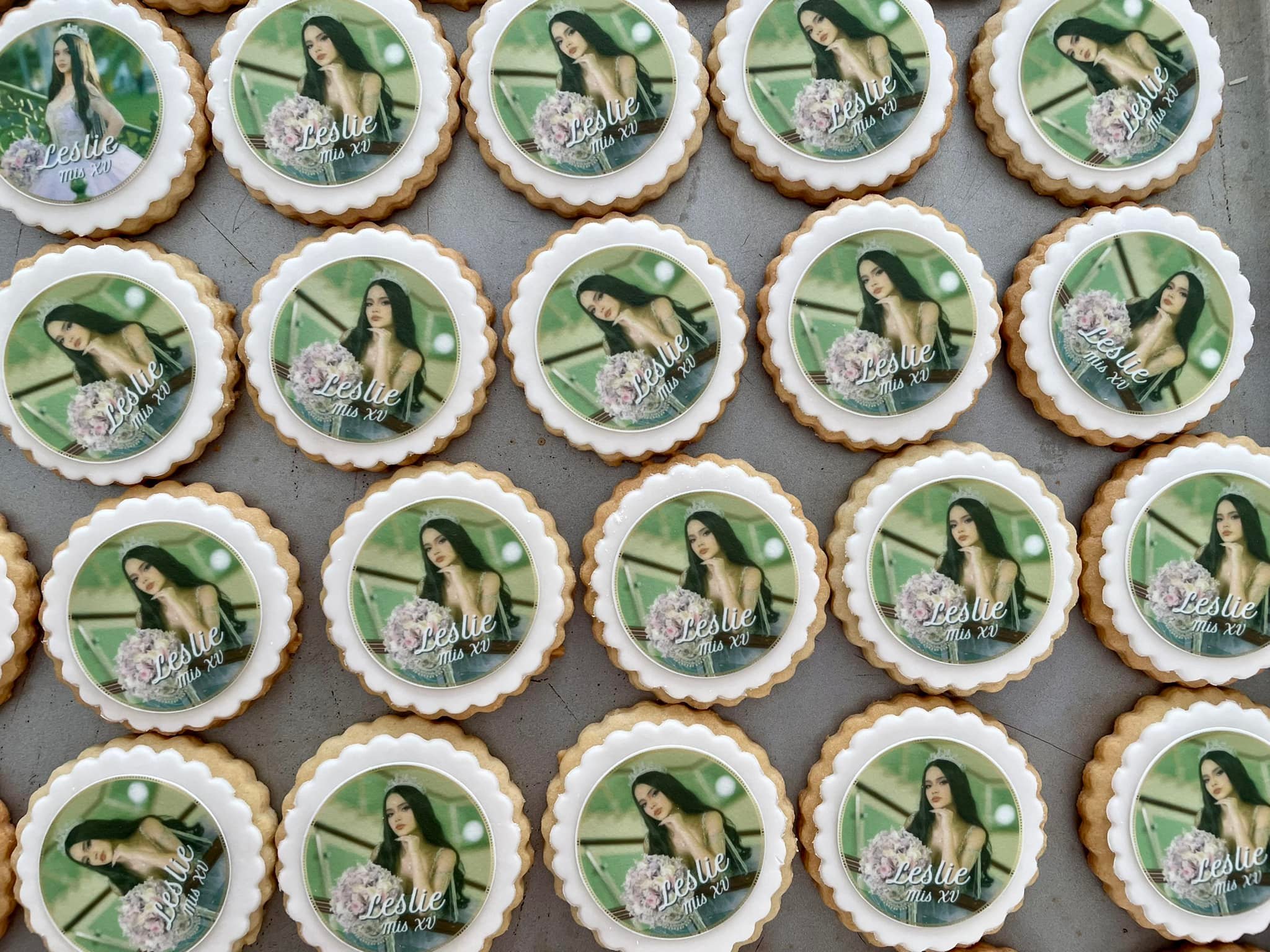 Galletas de cumpleaños XV